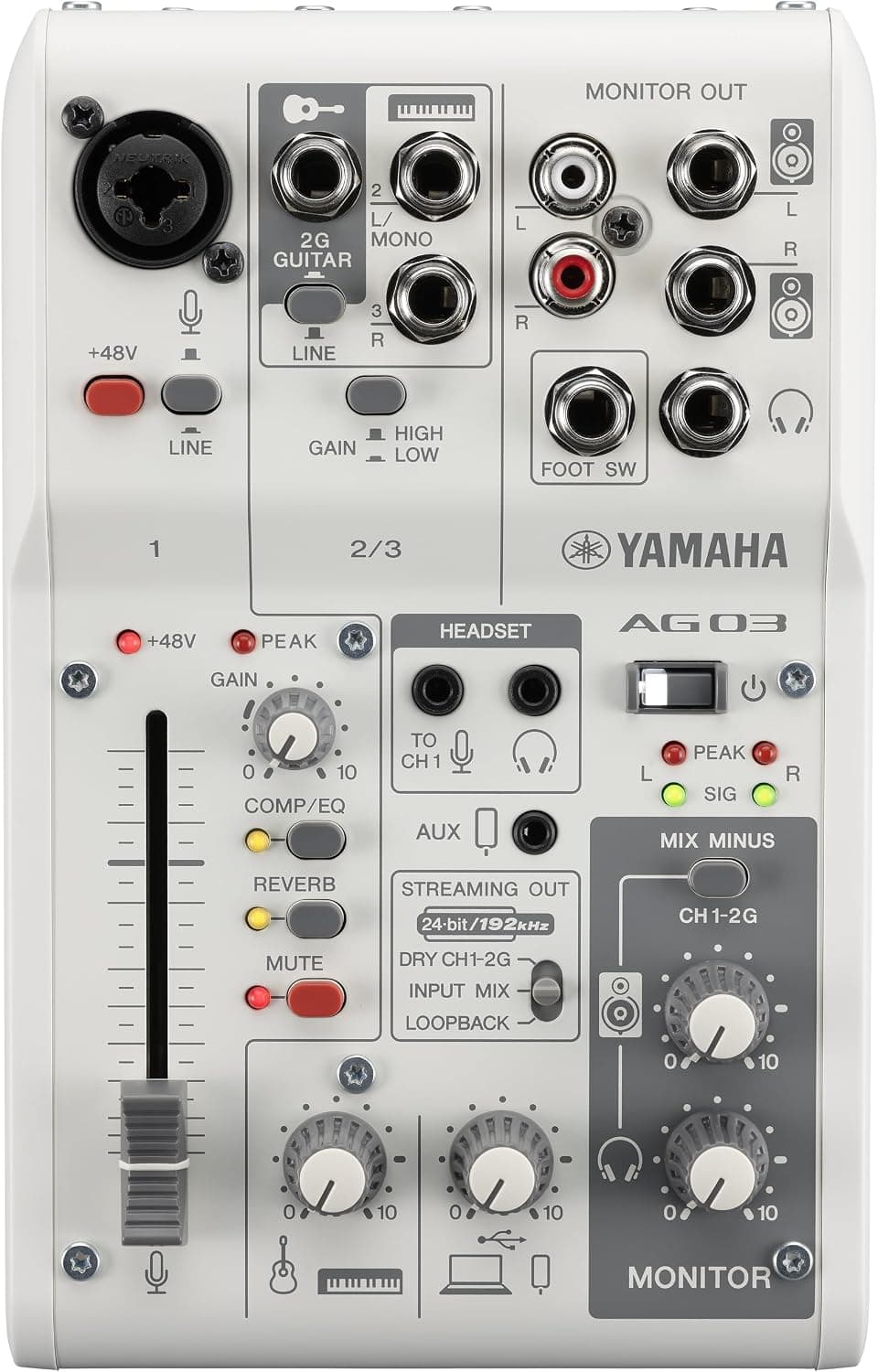 【YAMAHA】 AG03MK2W