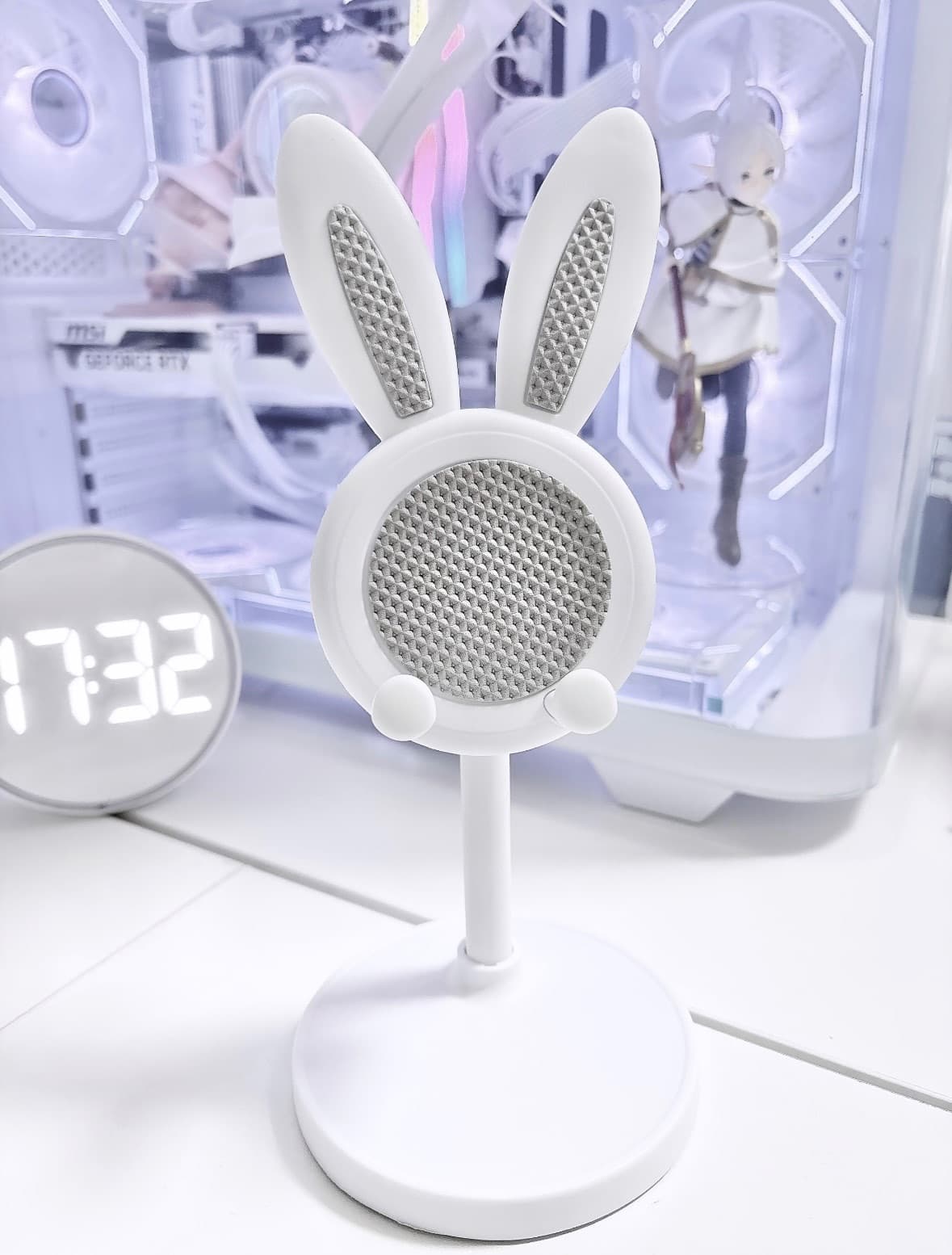 伸縮式スマホスタンド ホワイトラビット