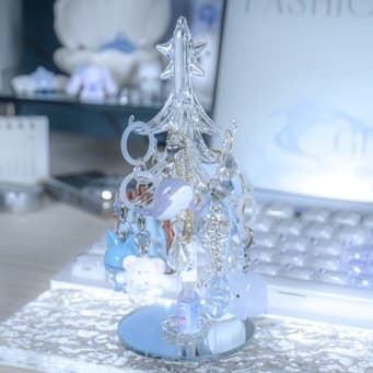 Francfranc ガラスツリー クリスタル S