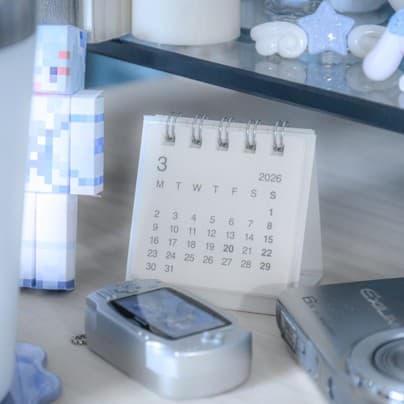 無印良品 デスクトップミニカレンダー