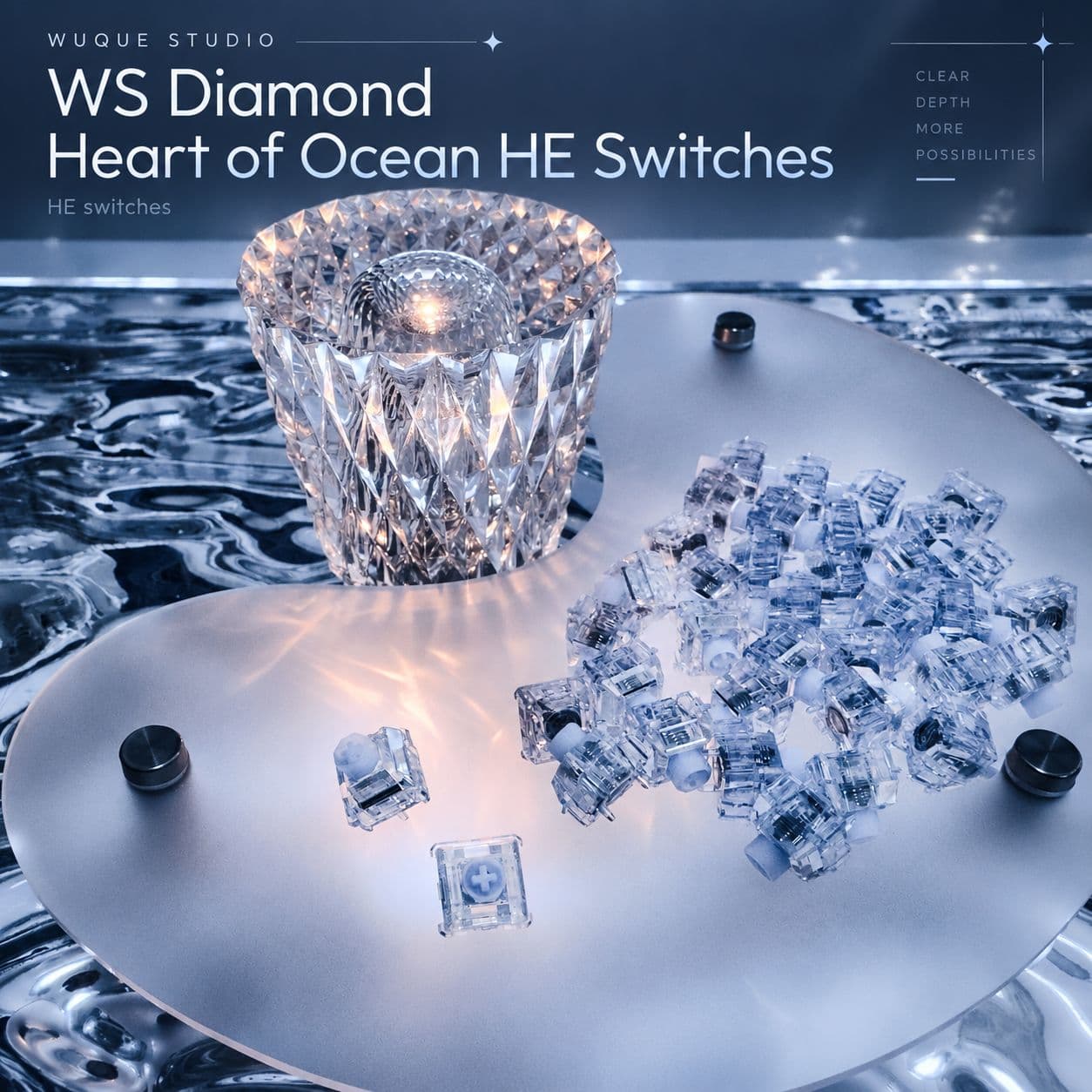WUQUE STUDIO WS Diamond Heart of ocean HE Switches