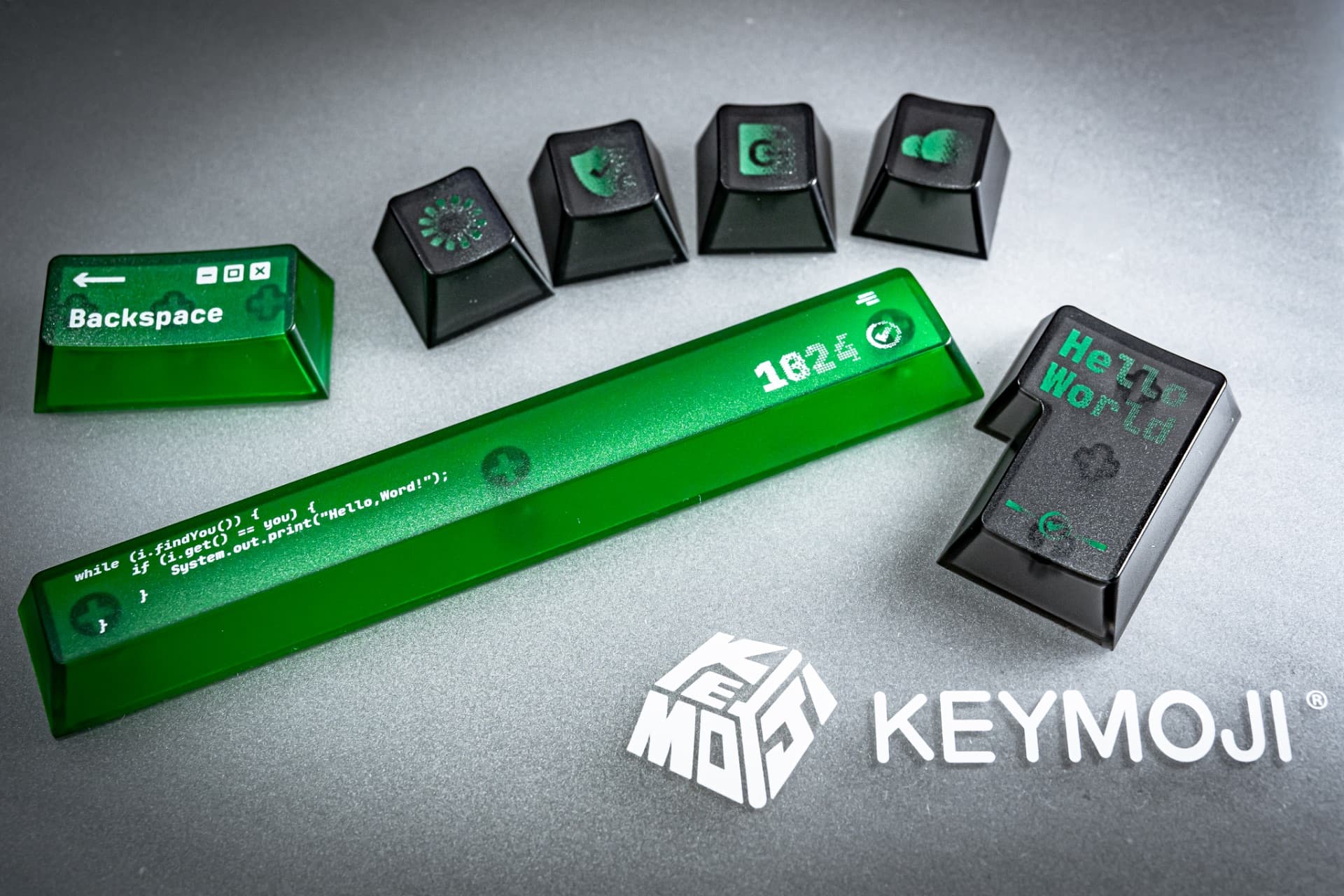 KEYMOJI "Hello World"