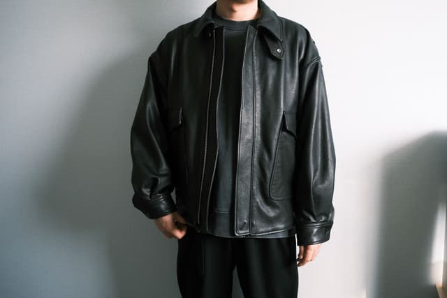 YOKE Leather flight jacket